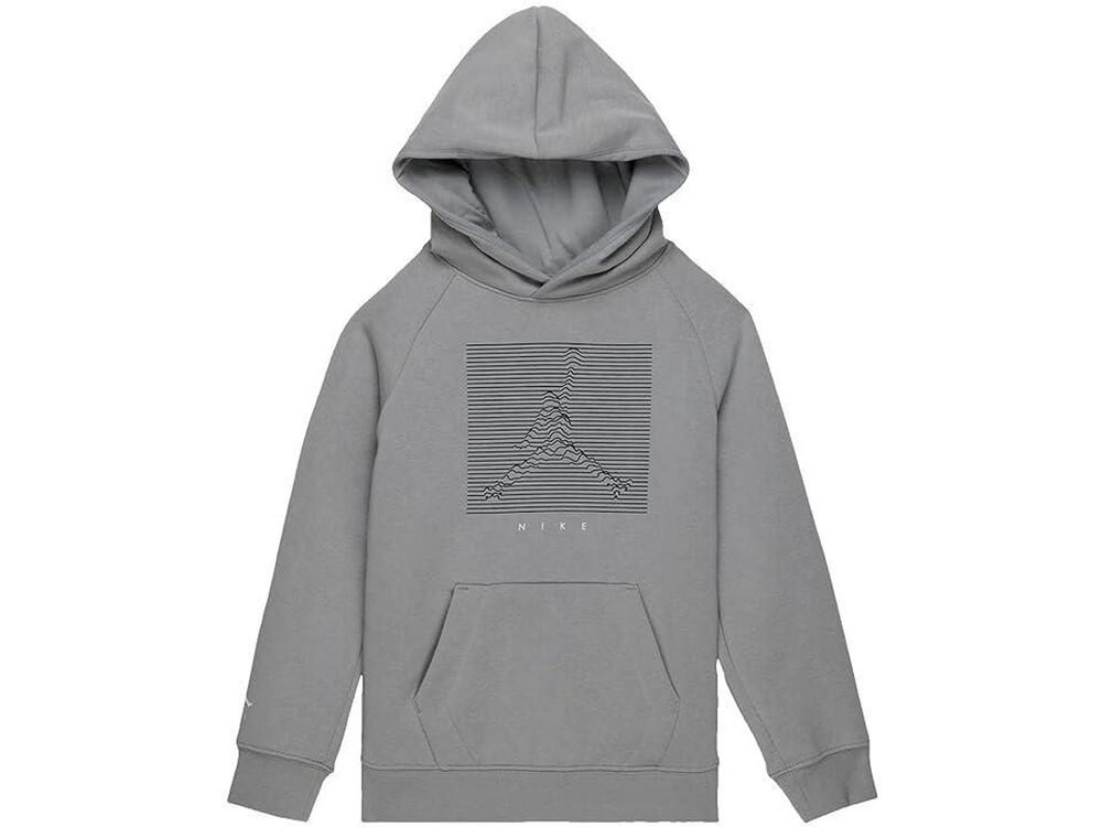 Jordan Kids Jumpman X Nike Pullover Hoodie  light Smoke Gray kids Sz 5